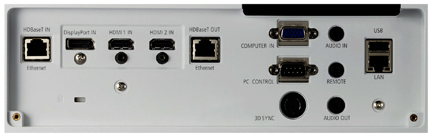 NEC工程投影机PA903X+端口细节